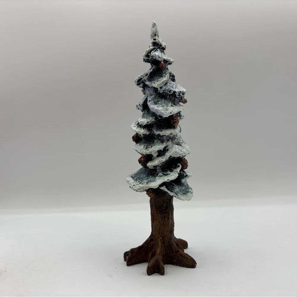 Department‎ 56 1991 Vintage Village Pole Pine Tree 5528-0 8” Cold Cast Porcelain